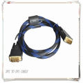 5FT DVI-D to DVI-D 24+1 Cable For HDTV DVD PLASMA LCD gold plated nylon net